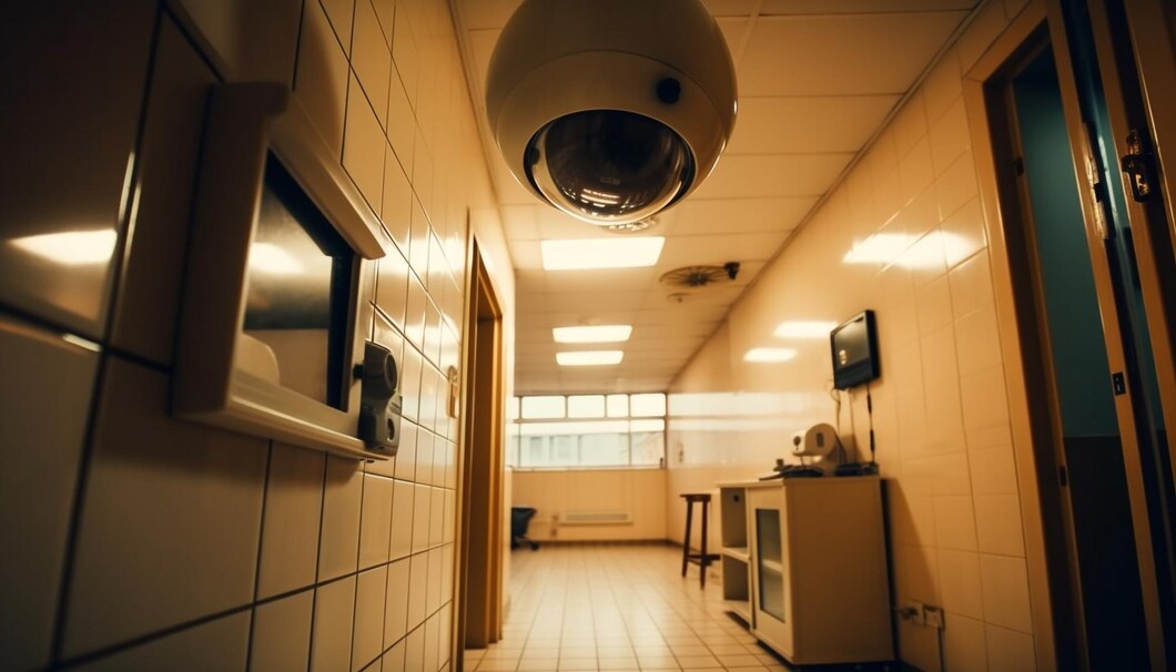 Surveillance camera in a bright room
